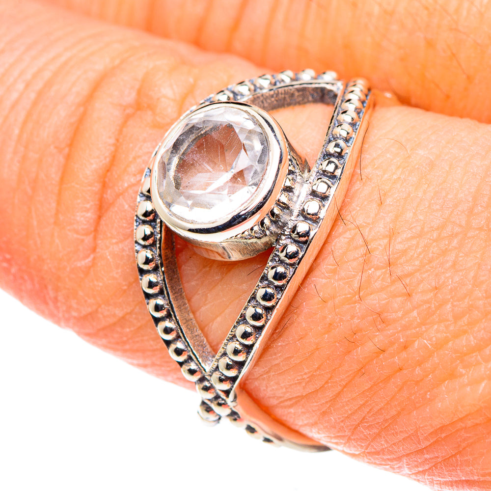 White Quartz Rings handcrafted by Anasilvercos - RING88605