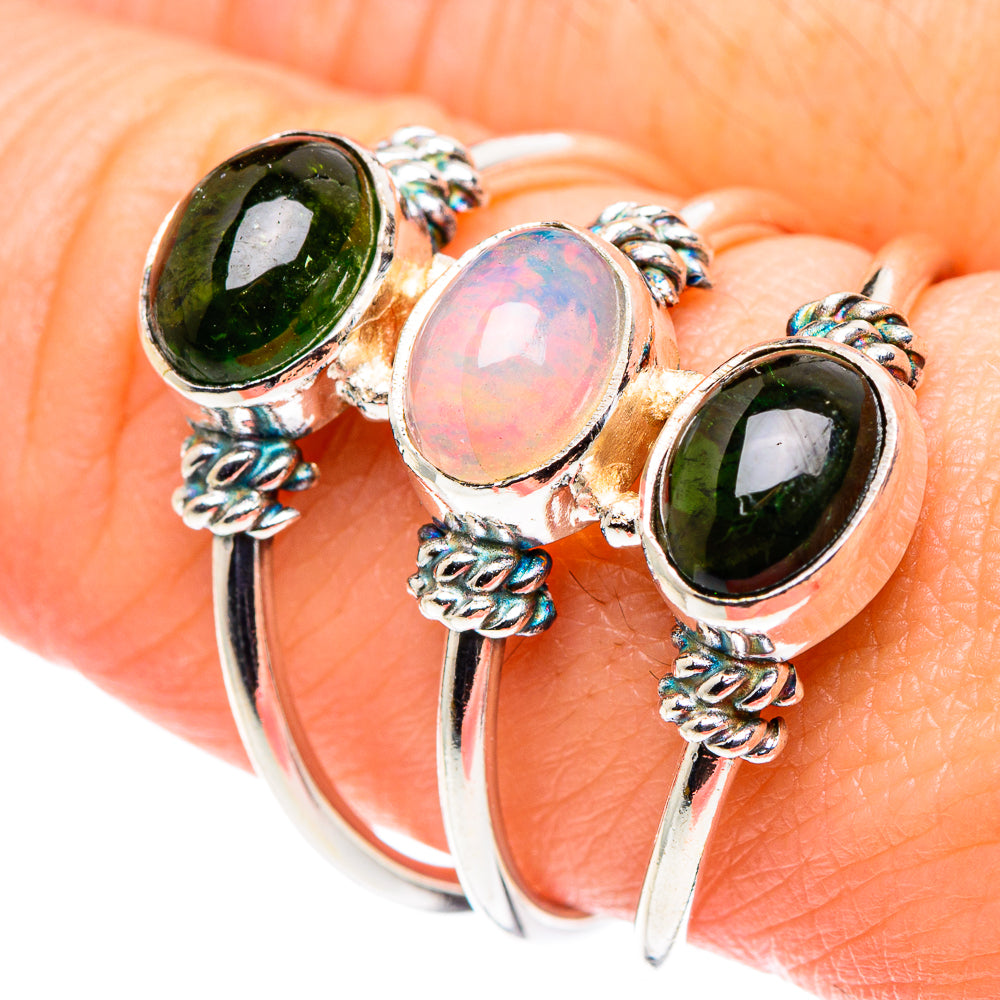 Ethiopian Opal Rings handcrafted by Anasilvercos - RING88623