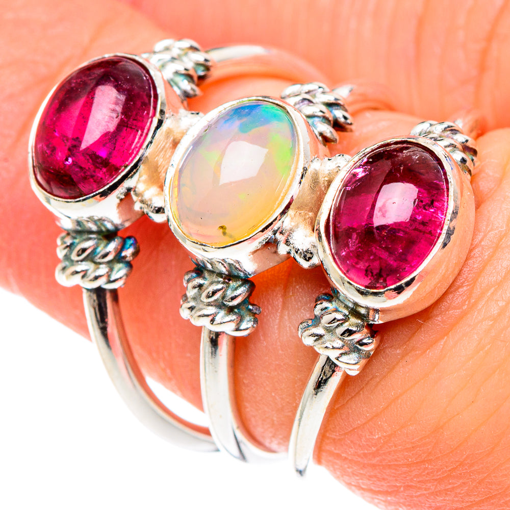 Ethiopian Opal Rings handcrafted by Anasilvercos - RING88624