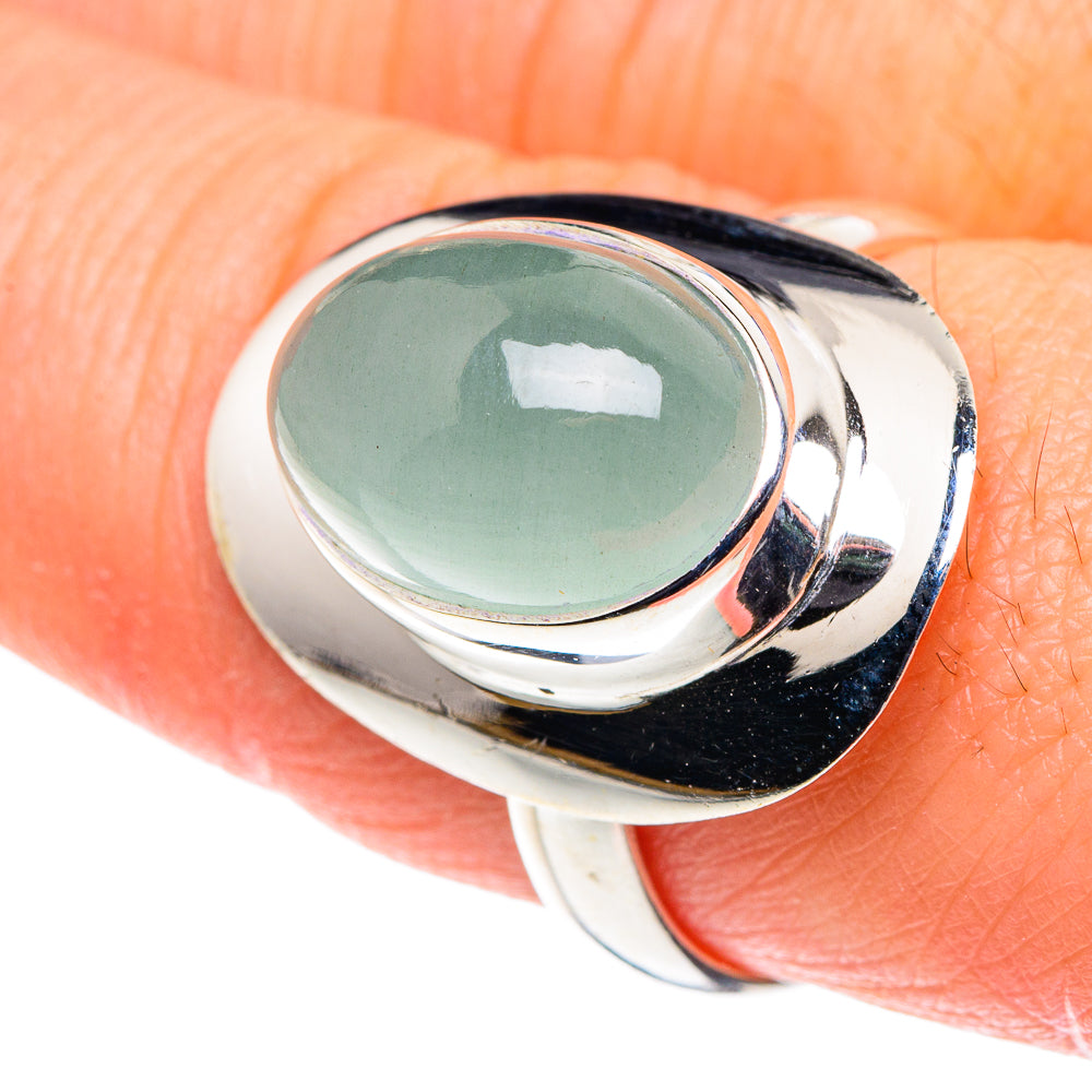Aqua Chalcedony Rings handcrafted by Anasilvercos - RING88628