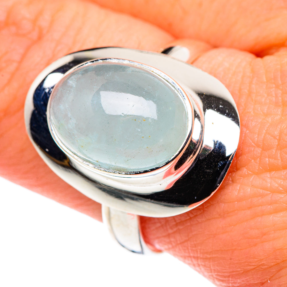Aqua Chalcedony Rings handcrafted by Anasilvercos - RING88640