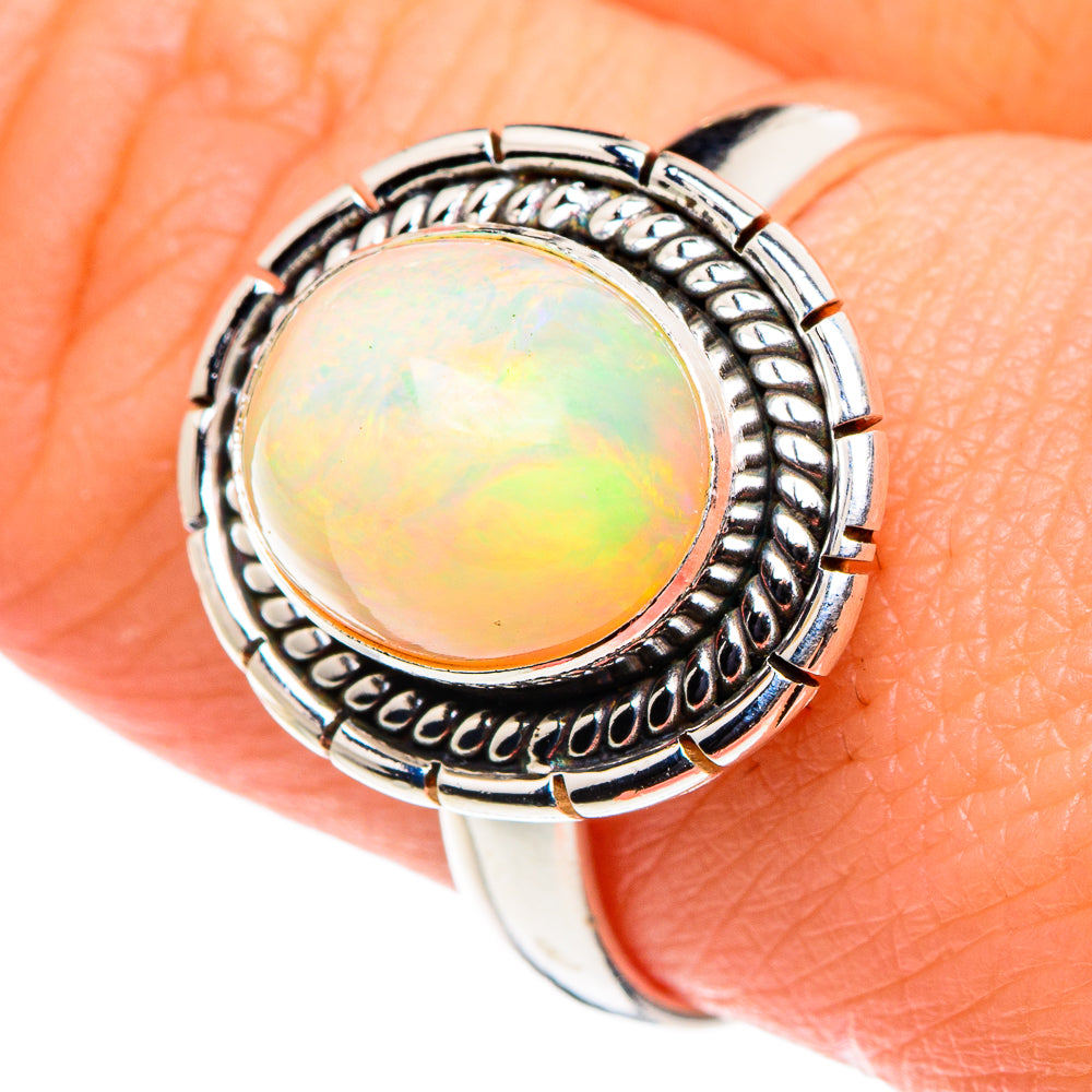 Ethiopian Opal Rings handcrafted by Anasilvercos - RING88652