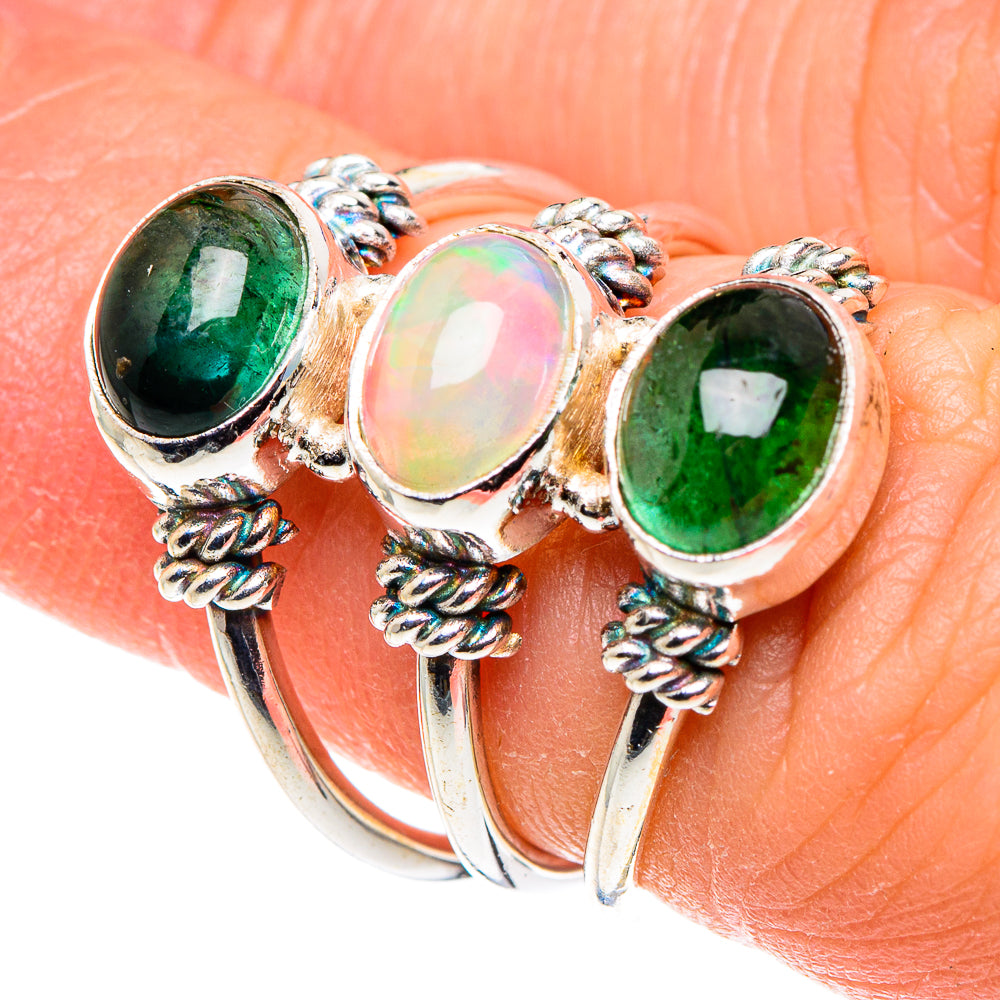 Ethiopian Opal Rings handcrafted by Anasilvercos - RING88653