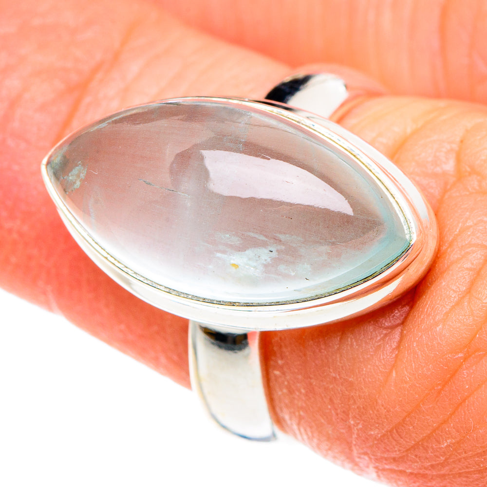 Aqua Chalcedony Rings handcrafted by Anasilvercos - RING88656