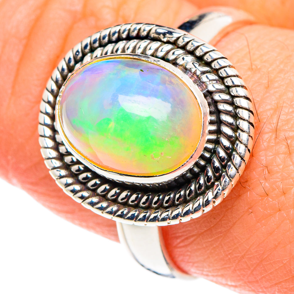 Ethiopian Opal Rings handcrafted by Anasilvercos - RING88666