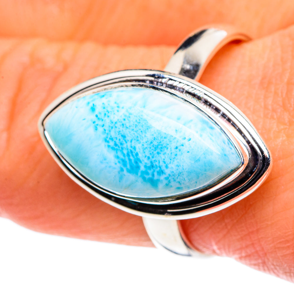 Larimar Rings handcrafted by Anasilvercos - RING88670