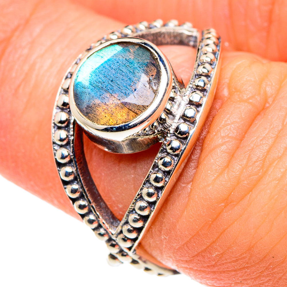 Labradorite Rings handcrafted by Anasilvercos - RING88673