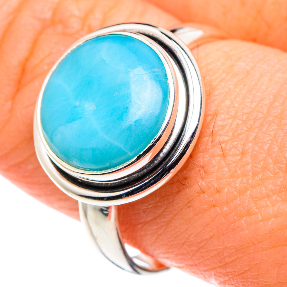 Larimar Rings handcrafted by Anasilvercos - RING88675