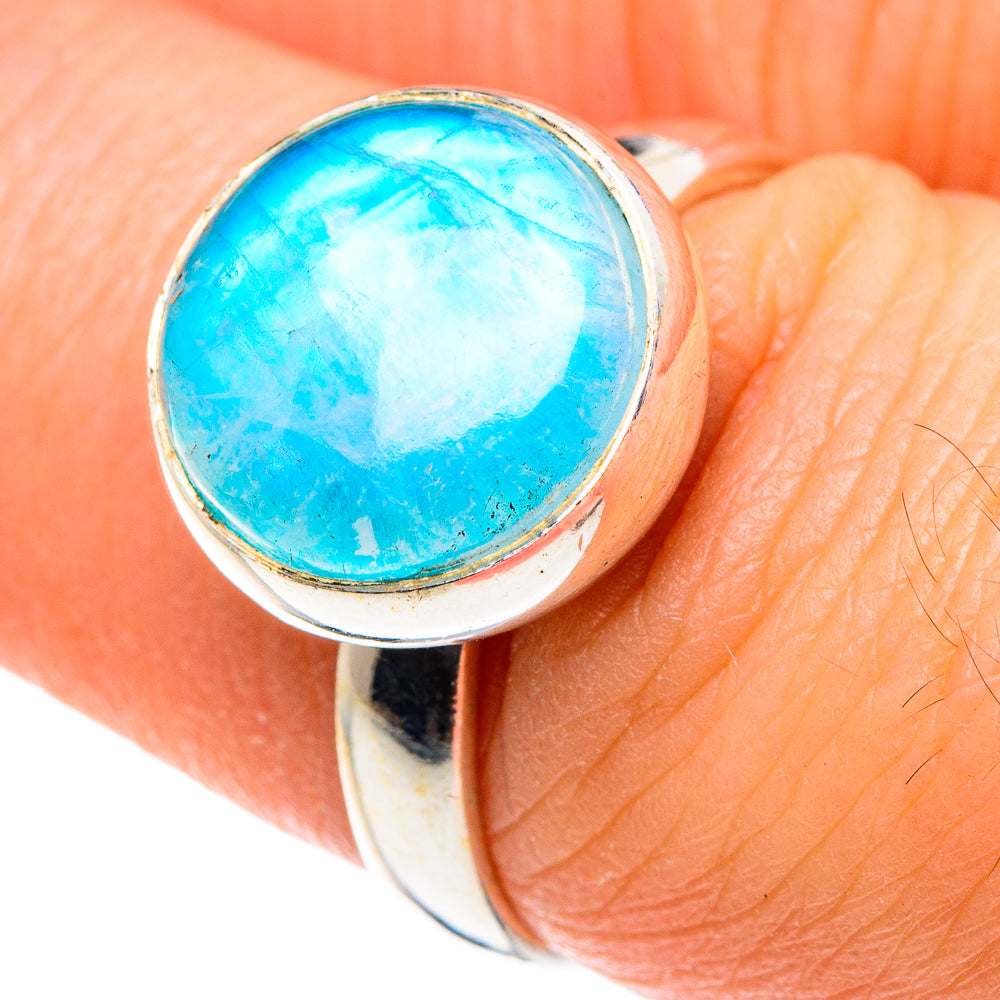 Larimar Rings handcrafted by Anasilvercos - RING88676