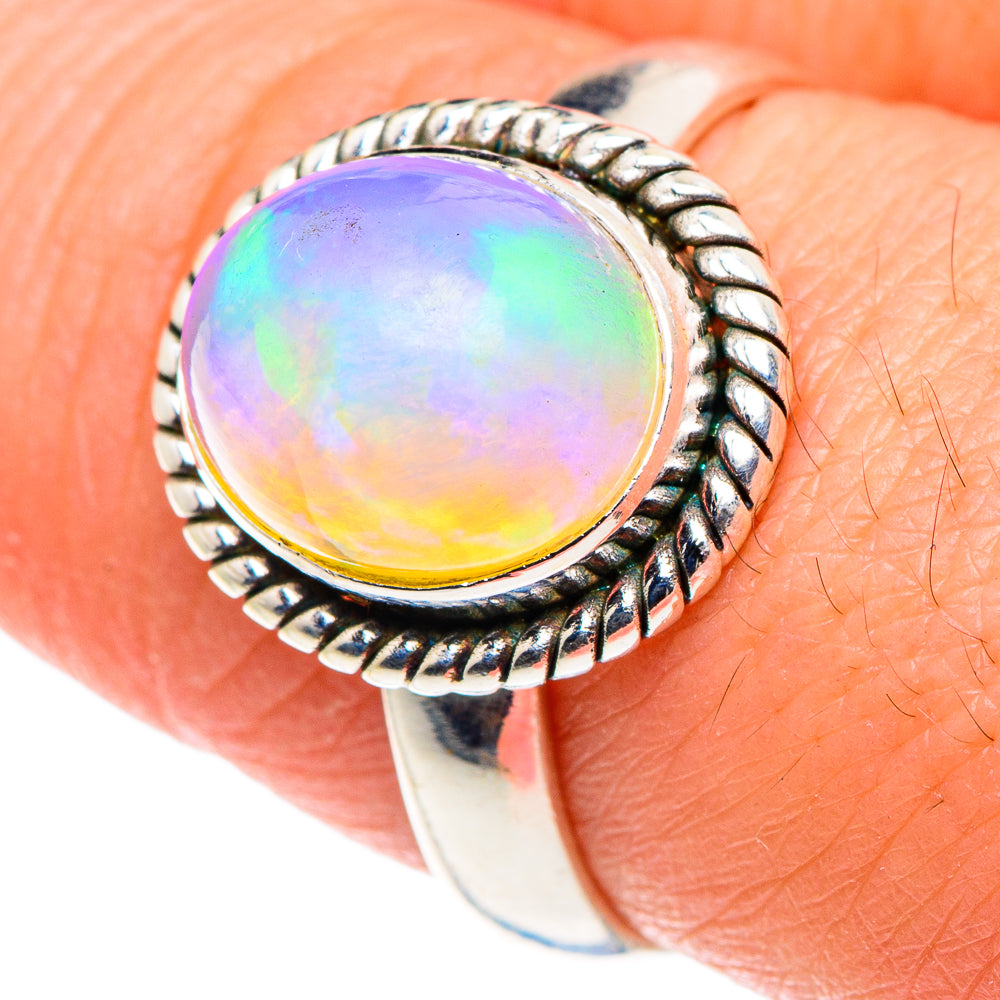 Ethiopian Opal Rings handcrafted by Anasilvercos - RING88683