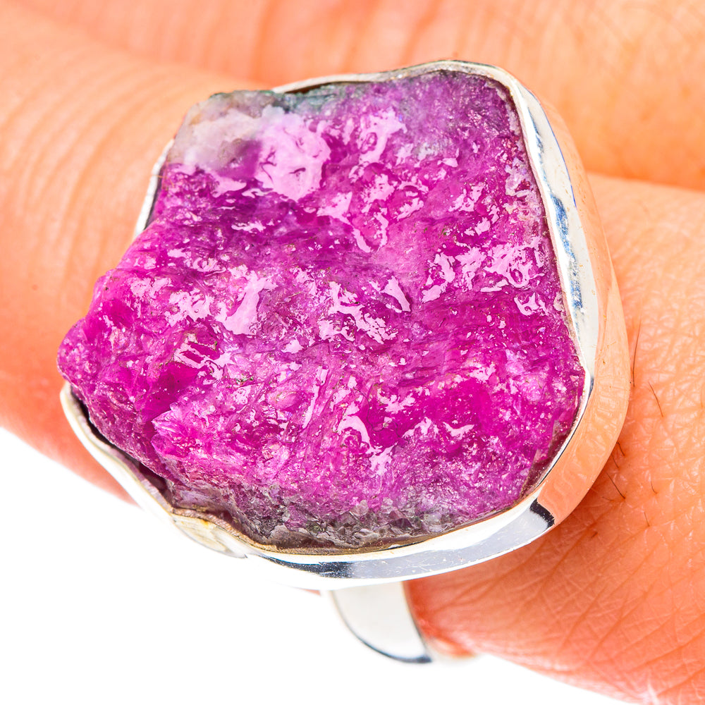 Ruby Fuchsite Rings handcrafted by Anasilvercos - RING88708