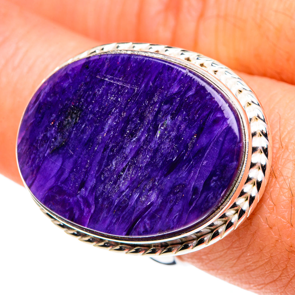 Charoite Rings handcrafted by Anasilvercos - RING88711