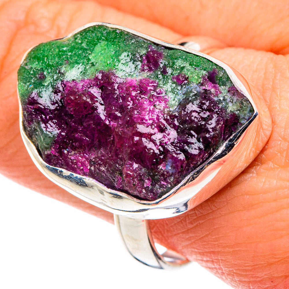 Ruby Zoisite Rings handcrafted by Anasilvercos - RING88719