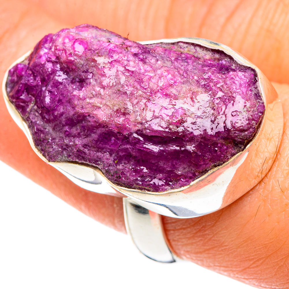 Ruby Fuchsite Rings handcrafted by Anasilvercos - RING88739