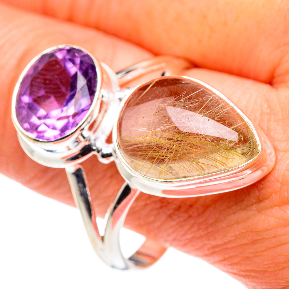 Rutilated Quartz Rings handcrafted by Anasilvercos - RING88750