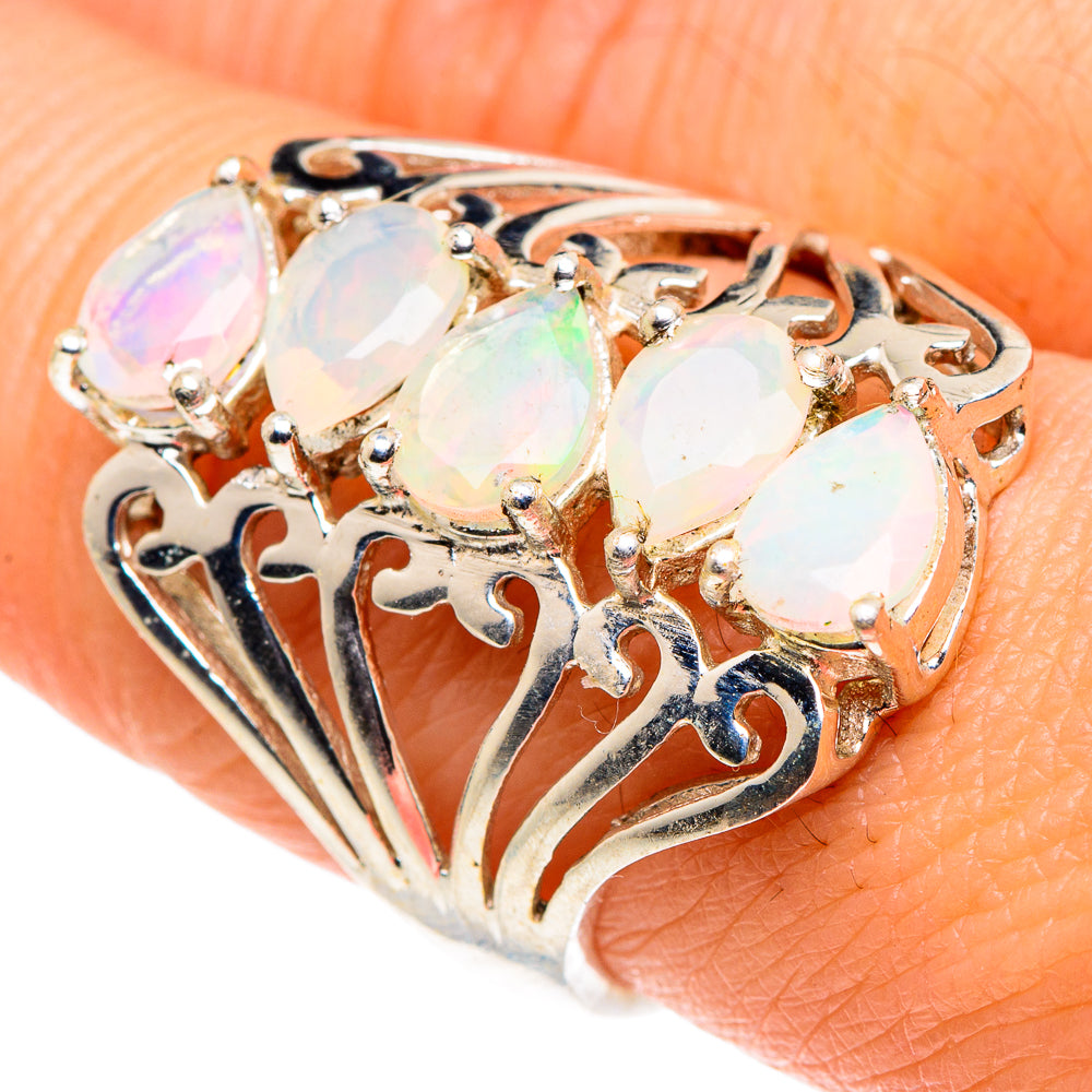 Ethiopian Opal Rings handcrafted by Anasilvercos - RING88752