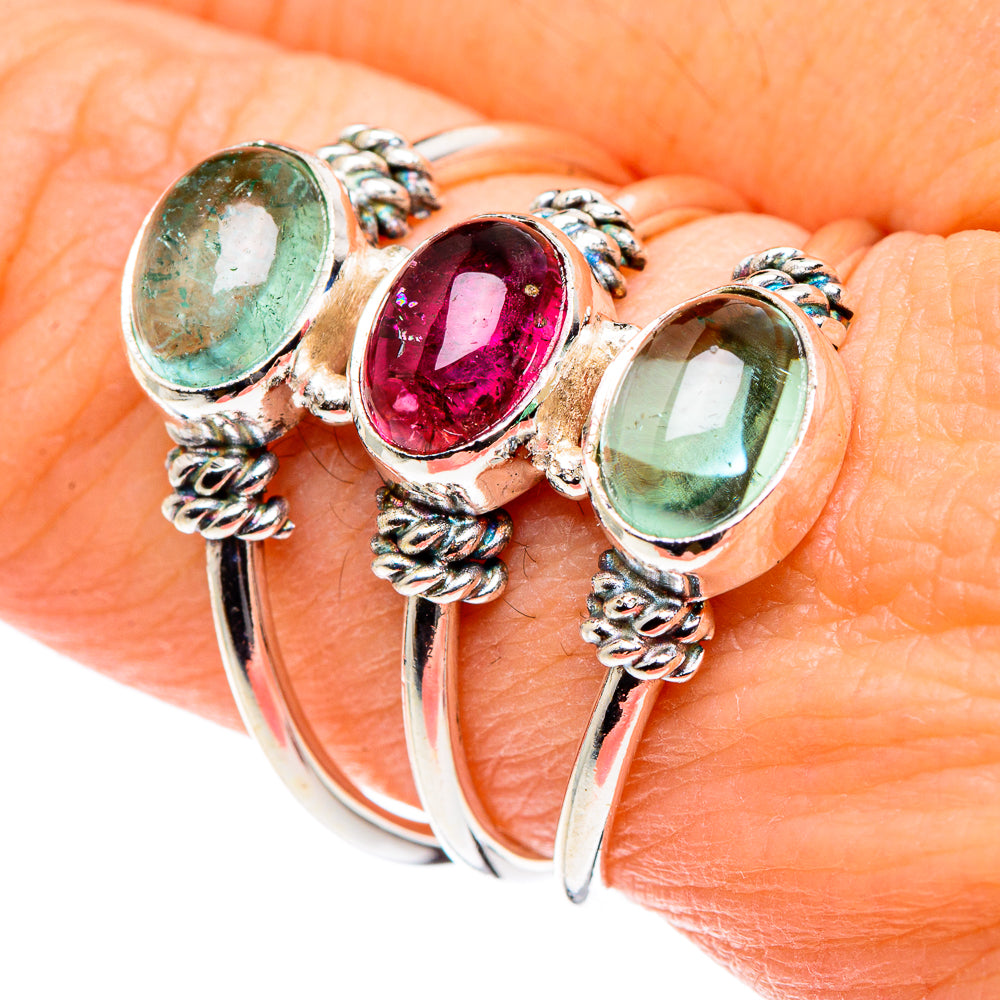 Pink Tourmaline Rings handcrafted by Anasilvercos - RING88780