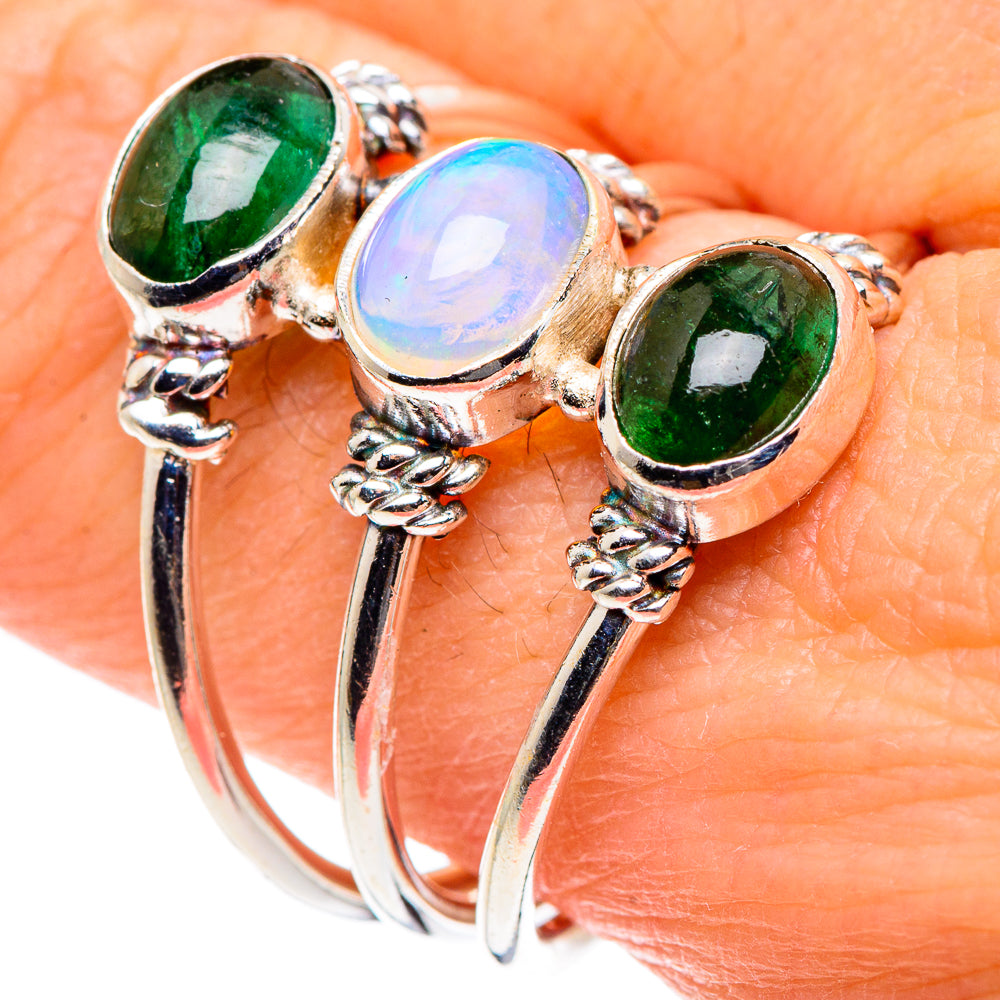 Ethiopian Opal Rings handcrafted by Anasilvercos - RING88781