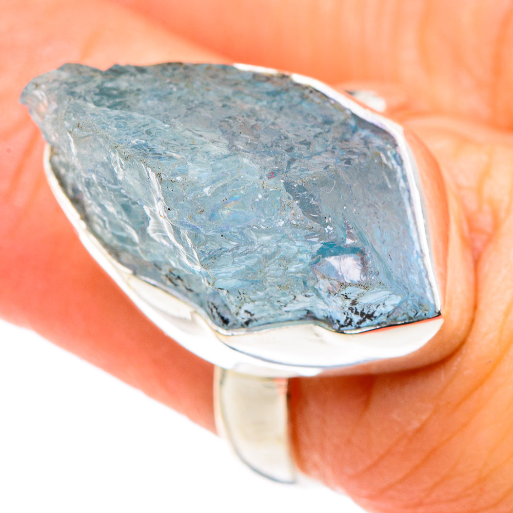Aquamarine Rings handcrafted by Anasilvercos - RING88786