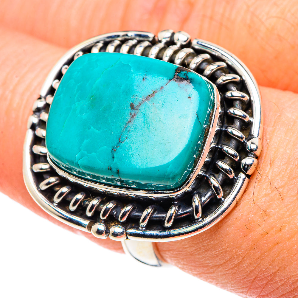 Tibetan Turquoise Rings handcrafted by Anasilvercos - RING88789