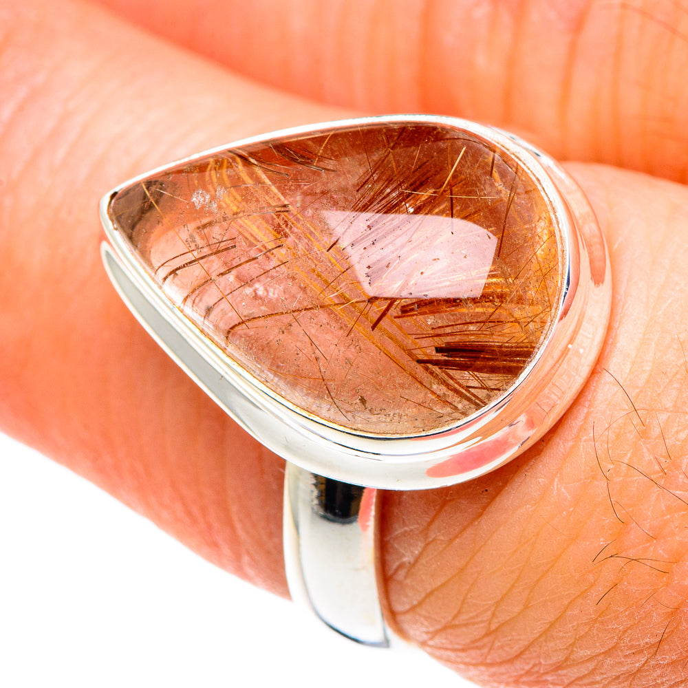 Rutilated Quartz Rings handcrafted by Anasilvercos - RING88810