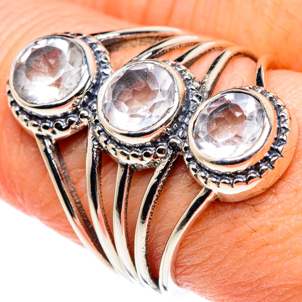White Quartz Rings handcrafted by Anasilvercos - RING88813