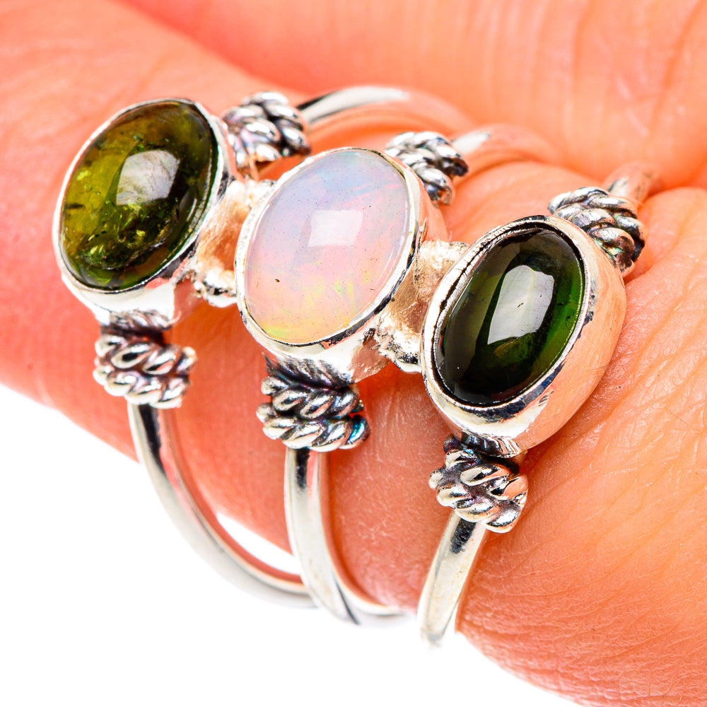 Ethiopian Opal Rings handcrafted by Anasilvercos - RING88817