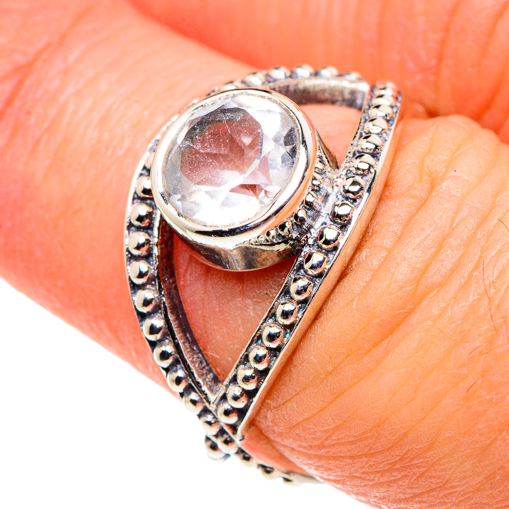 White Quartz Rings handcrafted by Anasilvercos - RING88878