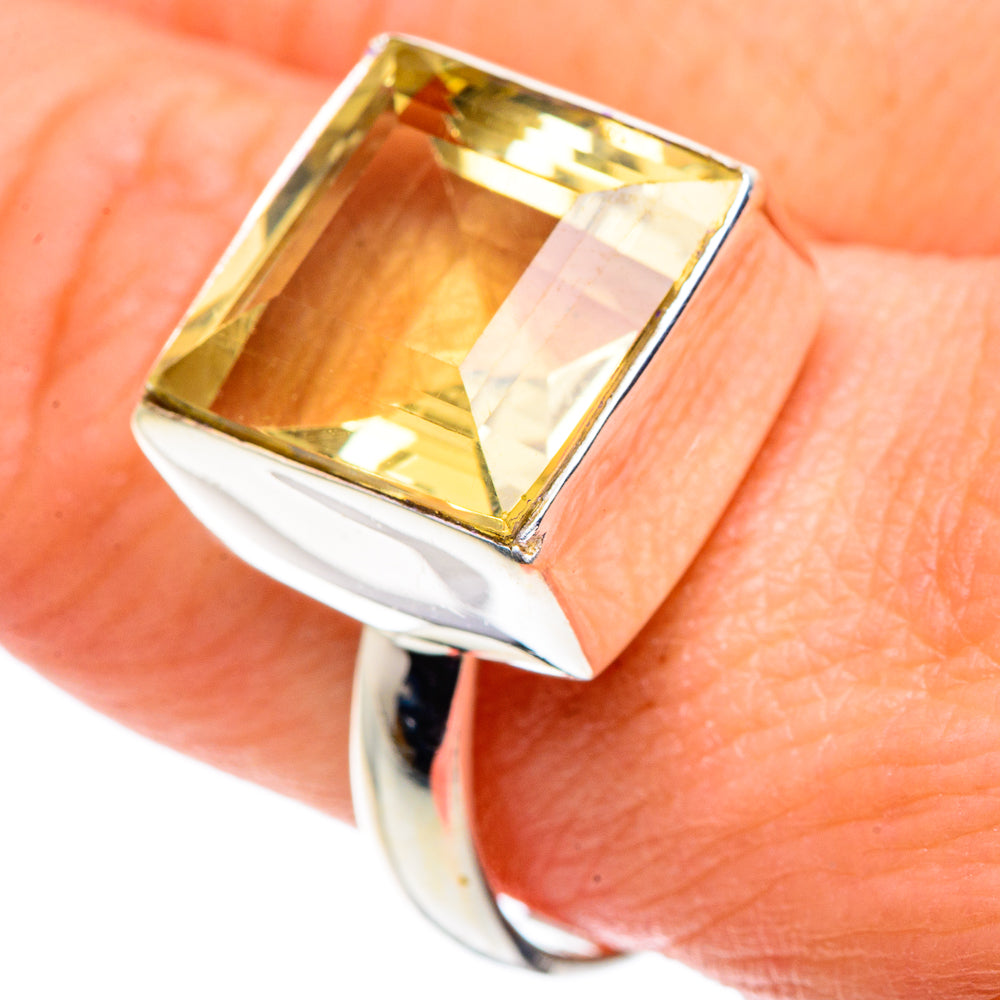 Lemon Quartz Rings handcrafted by Anasilvercos - RING88883