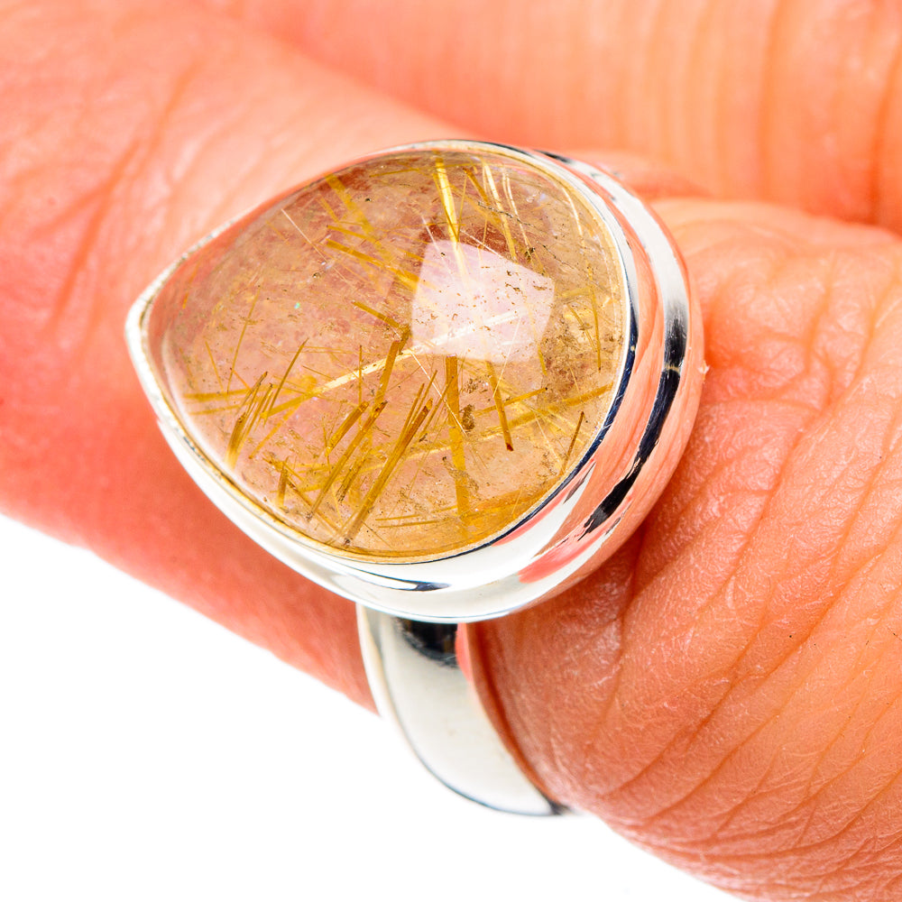 Rutilated Quartz Rings handcrafted by Anasilvercos - RING88909