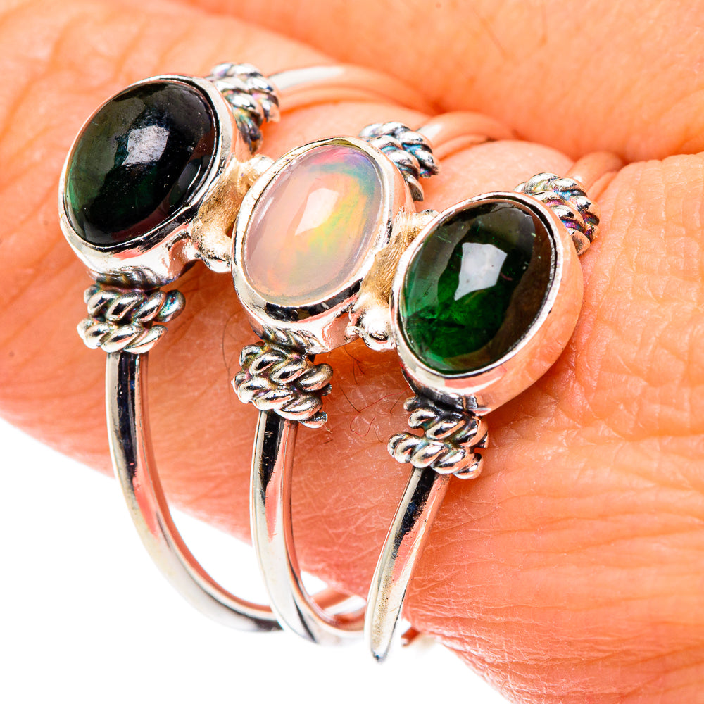 Ethiopian Opal Rings handcrafted by Anasilvercos - RING88913