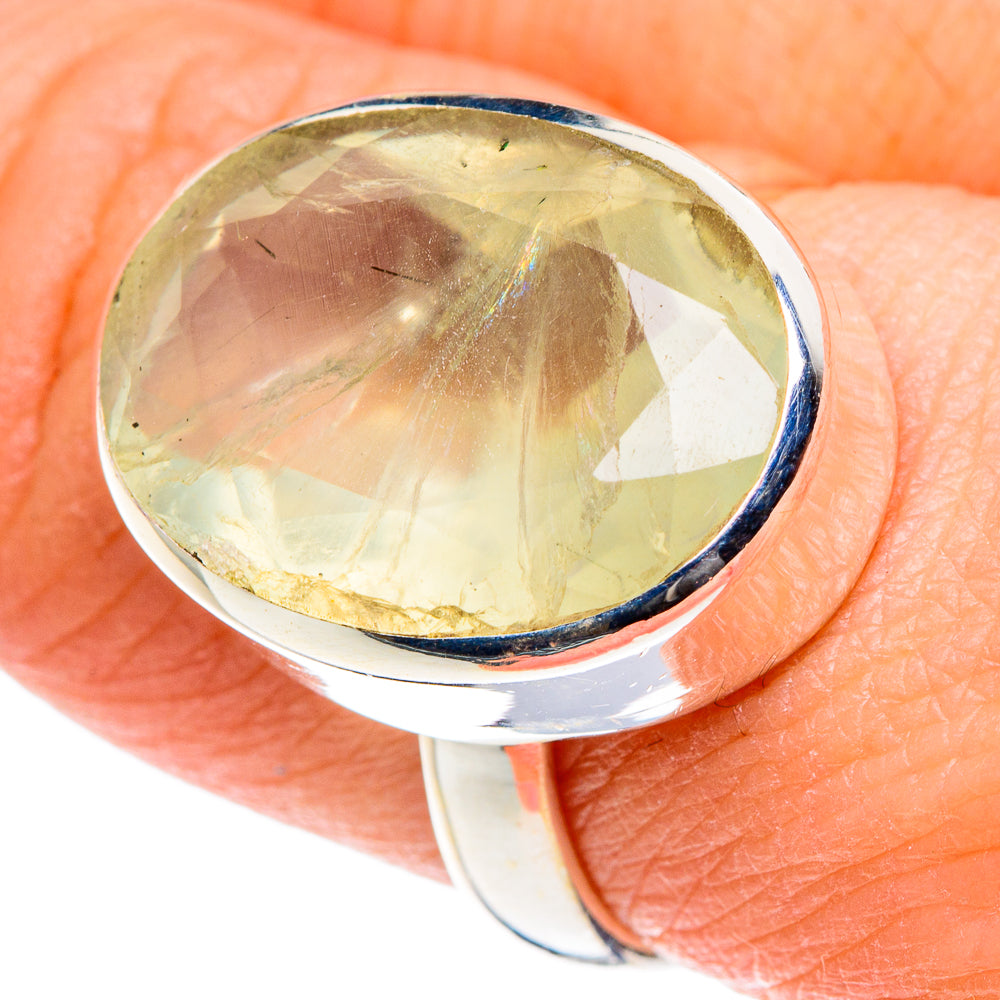 Prehnite Rings handcrafted by Anasilvercos - RING88928