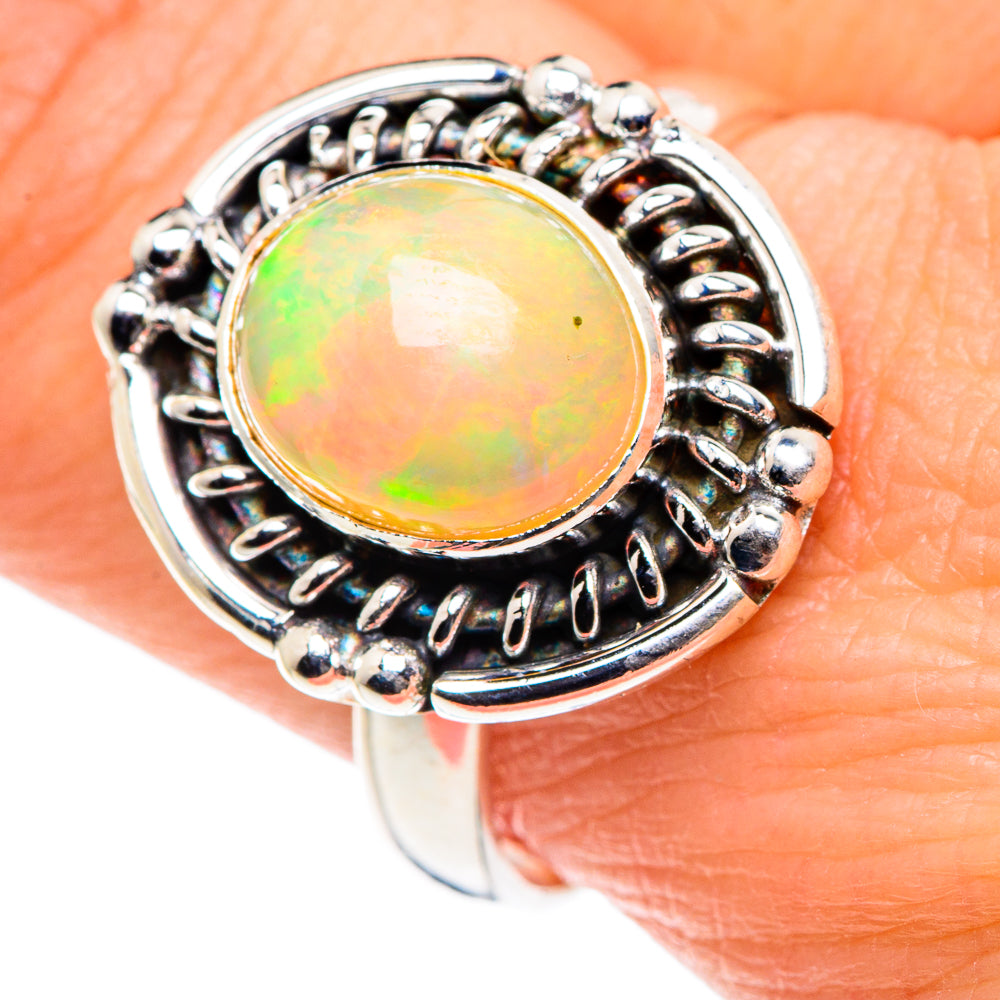 Ethiopian Opal Rings handcrafted by Anasilvercos - RING88946