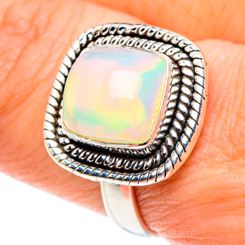 Ethiopian Opal Rings handcrafted by Anasilvercos - RING88948