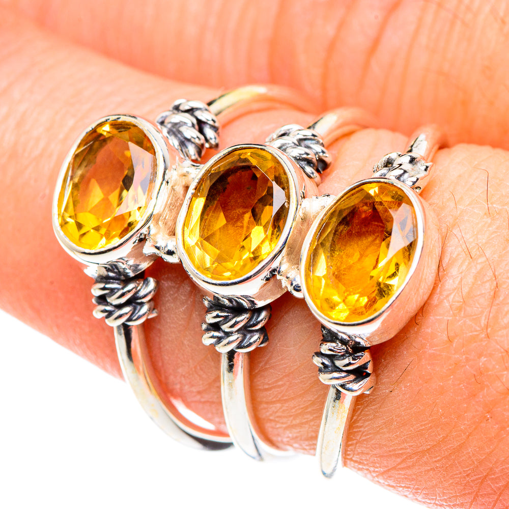 Citrine Rings handcrafted by Anasilvercos - RING88966