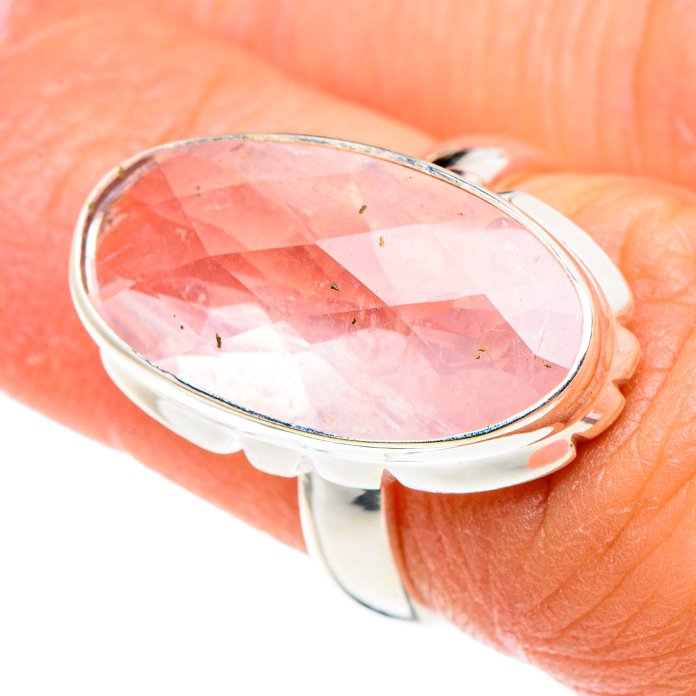 Rose Quartz Rings handcrafted by Anasilvercos - RING88970