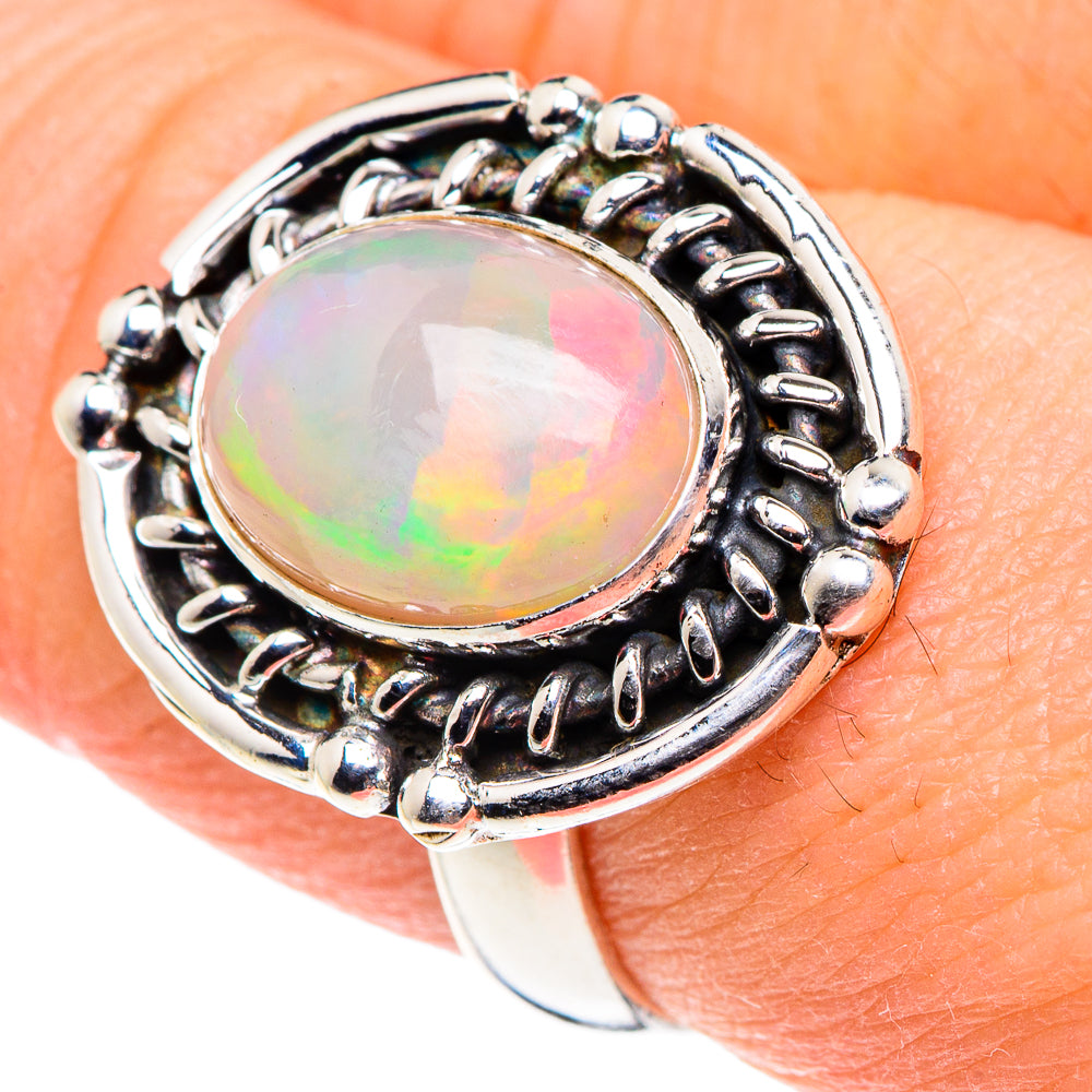 Ethiopian Opal Rings handcrafted by Anasilvercos - RING88979