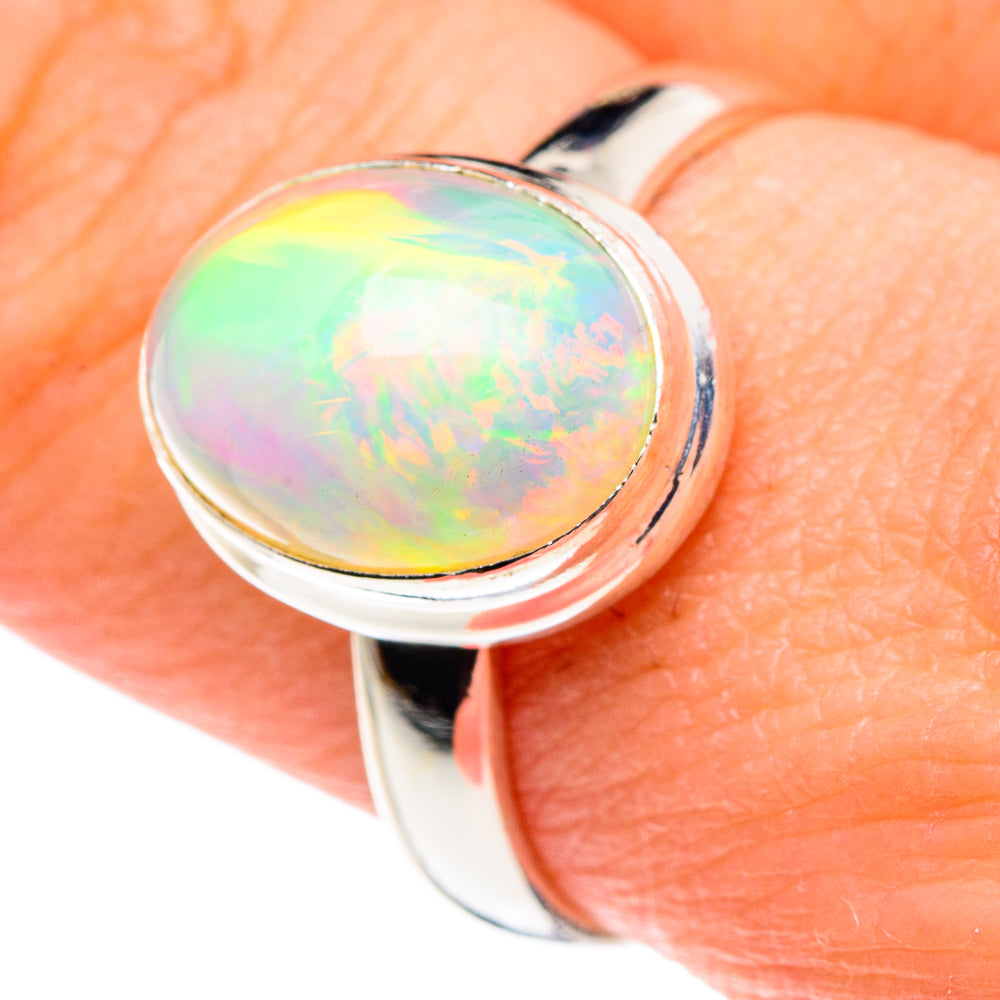 Ethiopian Opal Rings handcrafted by Anasilvercos - RING89001
