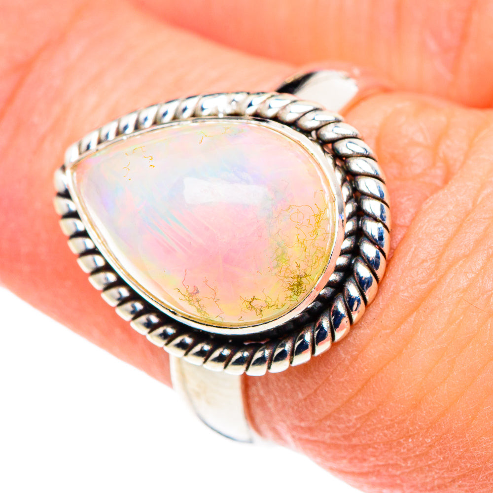 Ethiopian Opal Rings handcrafted by Anasilvercos - RING89002