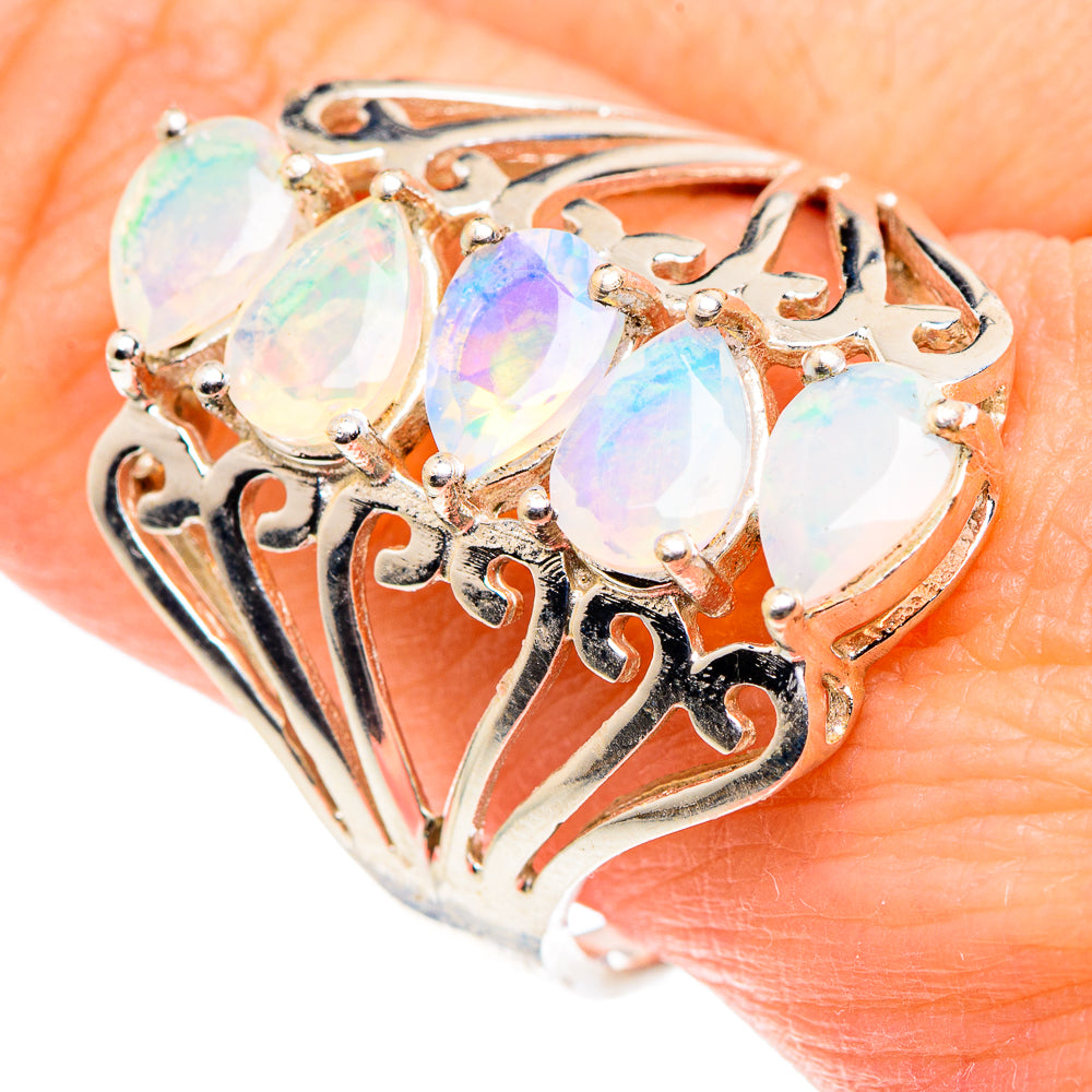 Ethiopian Opal Rings handcrafted by Anasilvercos - RING89004