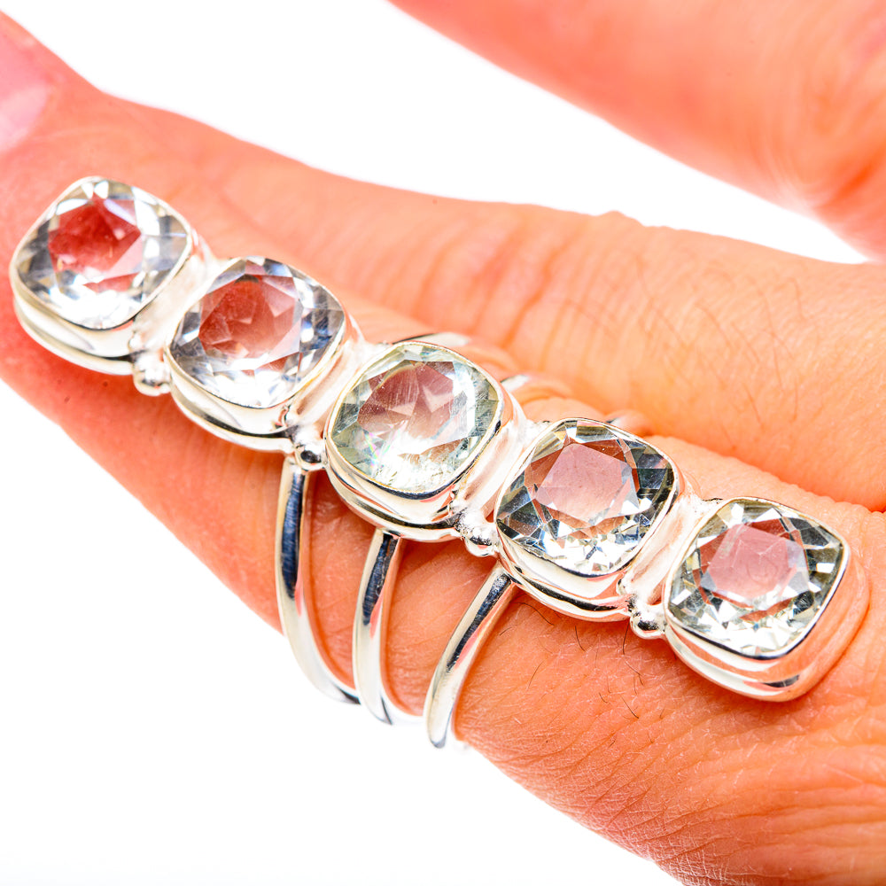 White Quartz Rings handcrafted by Anasilvercos - RING89013