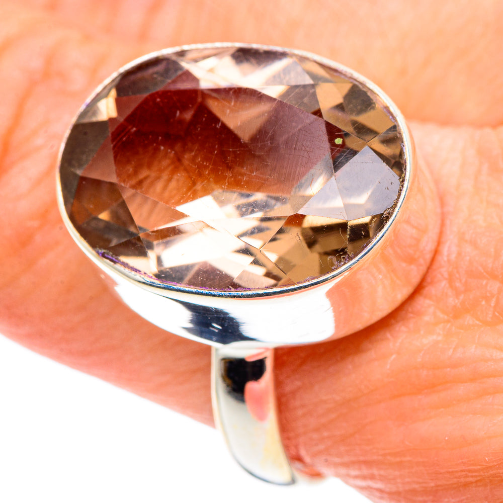 Smoky Quartz Rings handcrafted by Anasilvercos - RING89018