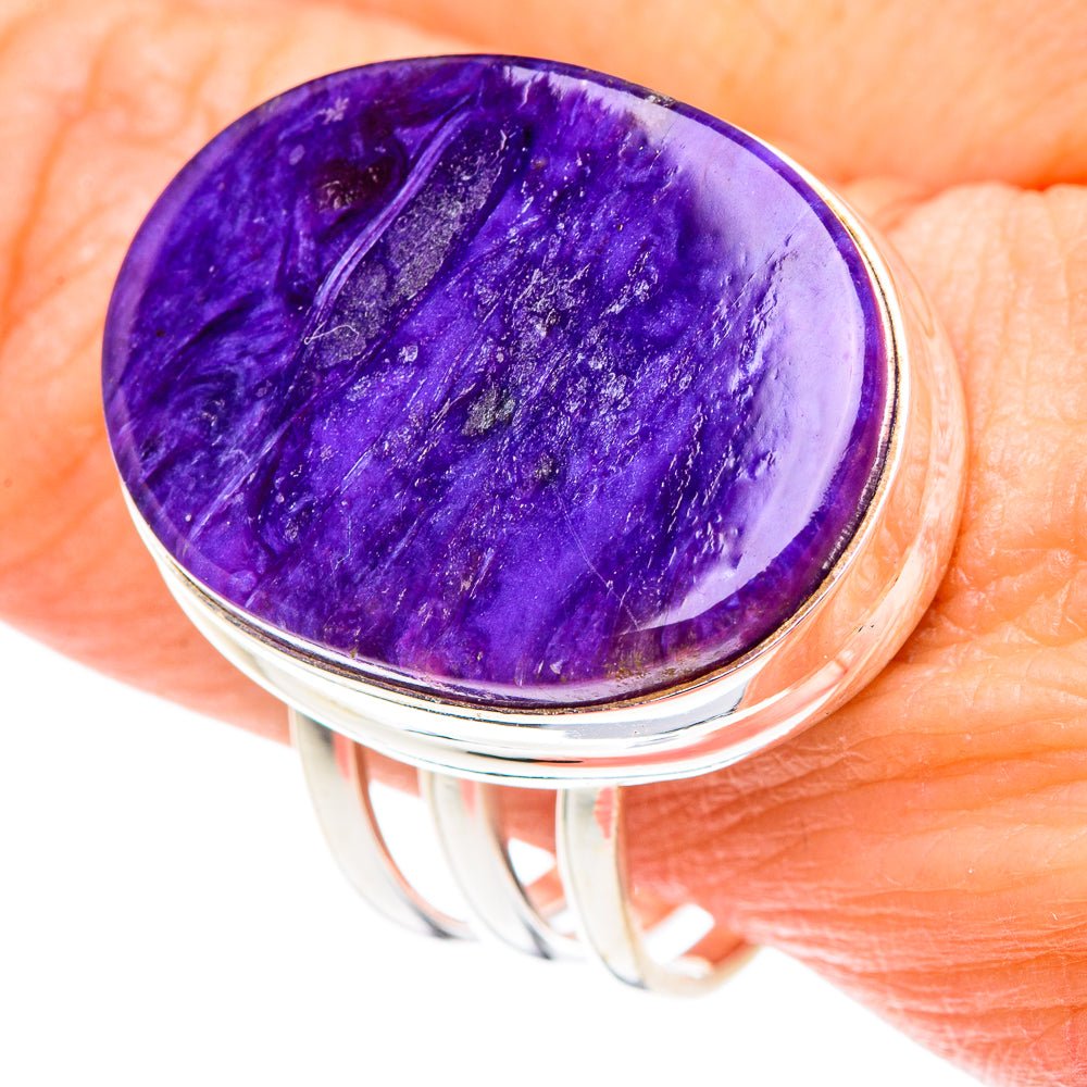 Charoite Rings handcrafted by Anasilvercos - RING89023