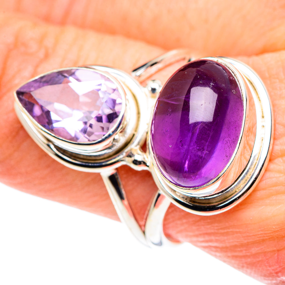 Amethyst Rings handcrafted by Anasilvercos - RING89027