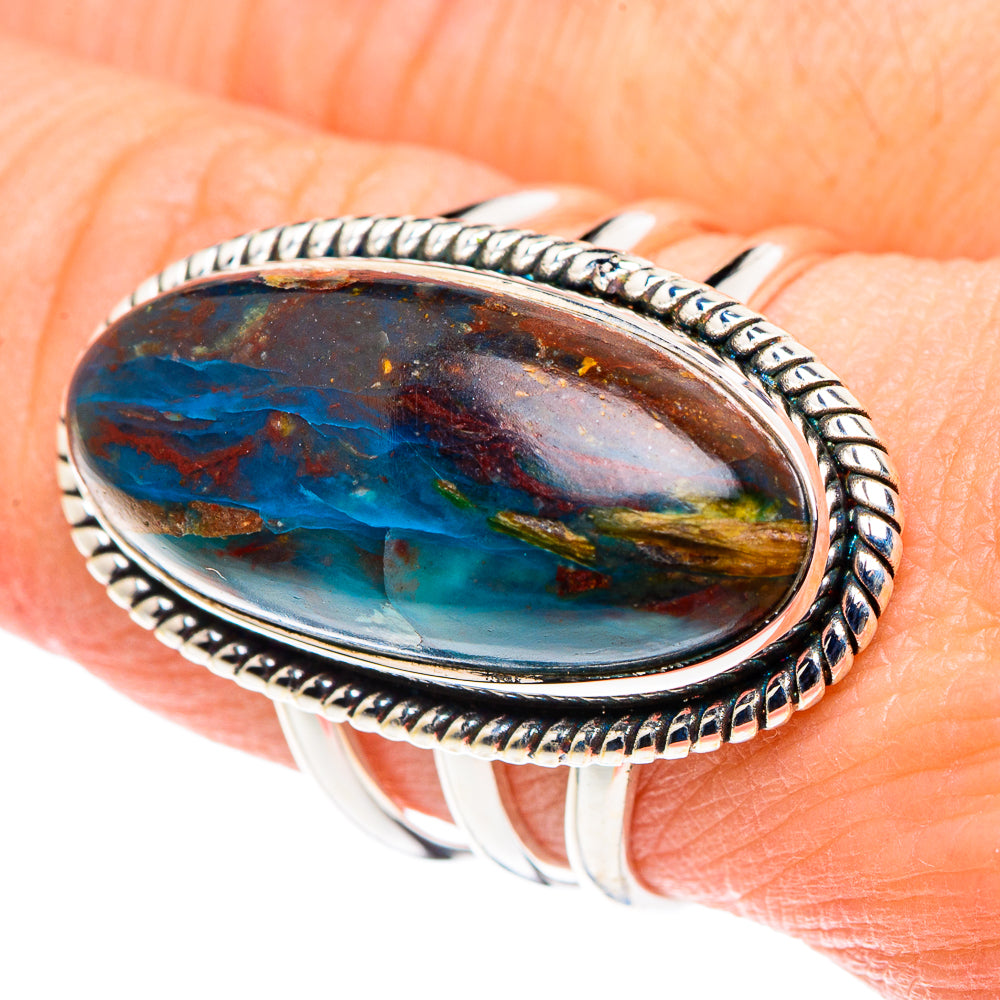 Peruvian Opal Rings handcrafted by Anasilvercos - RING89040