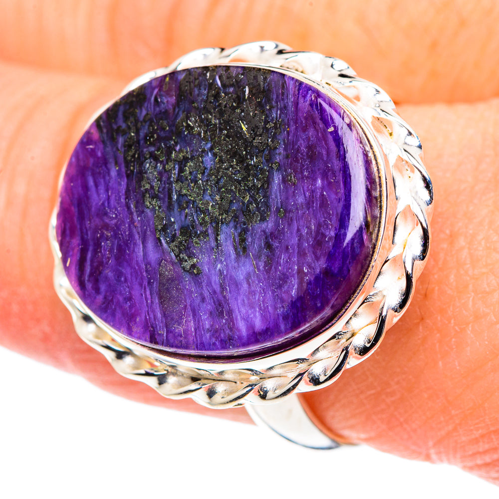 Charoite Rings handcrafted by Anasilvercos - RING89049