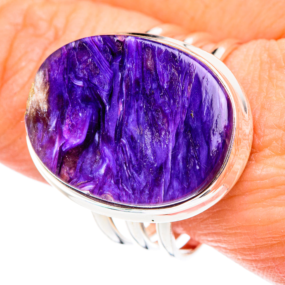 Charoite Rings handcrafted by Anasilvercos - RING89060