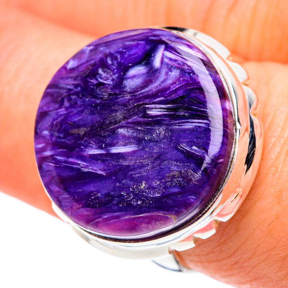 Charoite Rings handcrafted by Anasilvercos - RING89089