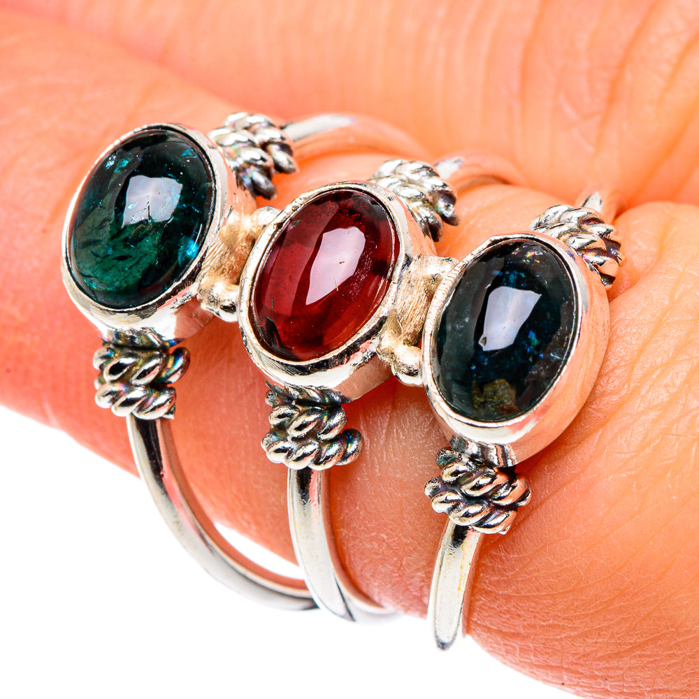Pink Tourmaline Rings handcrafted by Anasilvercos - RING89097