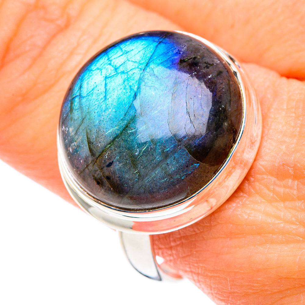 Labradorite Rings handcrafted by Anasilvercos - RING89104
